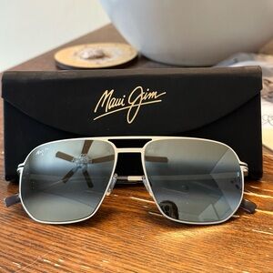 Maui Jim Sharks Cove Aviator Sunglasses